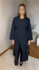 ENSEMBLE ASYMÉTRIQUE I BLEU MARINE