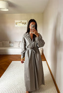 ROBE CHEMISE TAUPE