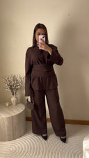 ENSEMBLE 3 PIÈCES MARRON