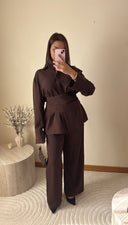 ENSEMBLE 3 PIÈCES MARRON