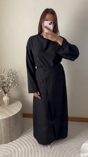 ENSEMBLE JUPE CROISÉE I NOIR