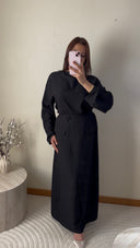 ENSEMBLE JUPE CROISÉE I NOIR