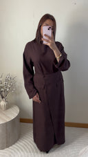 ENSEMBLE JUPE CROISÉE I MARRON