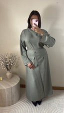 ENSEMBLE JUPE CROISÉE I VERT SAUGE