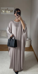 ABAYA NOUR TAUPE CLAIR