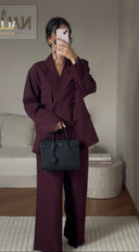 ENSEMBLE TAILLEUR BORDEAUX