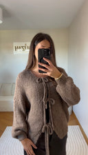 PULL À NOEUDS MARRON