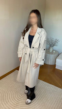 MANTEAU BEIGE AVEC CEINTURE